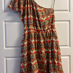 Alice+Olivia size medium Sundress in Red and Orange